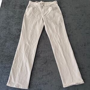 Levi's 505 Straight Mid Rise Pants Women Size 10 Medium W30 L32 Beige Jeans